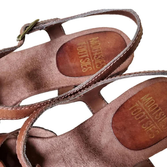 Size 7 1/2 Womens Brown Sandals - Picture 5 of 7